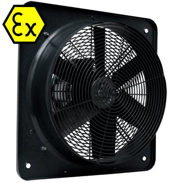 Atex exproof aksiyel radyal kanal tipi duvar tipi fan